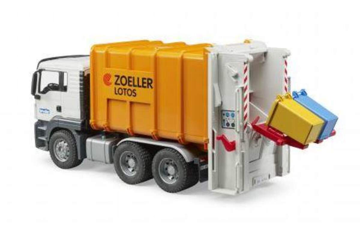 BRUDER® 3762 MAN TGS Müll-LKW Hecklader orange