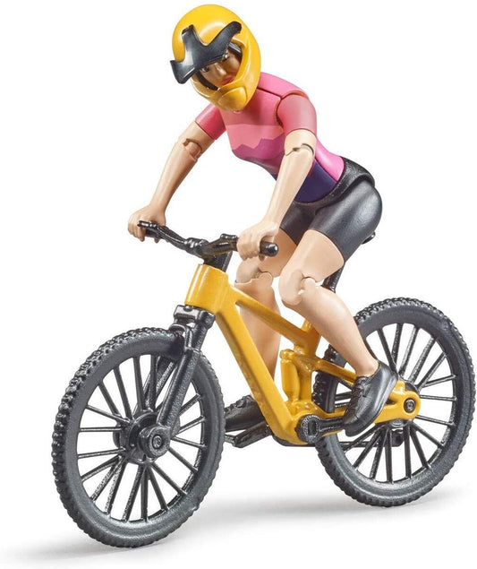BRUDER® 63111 bworld Mountainbike mit Radfahrerin