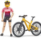 BRUDER® 63111 bworld Mountainbike mit Radfahrerin