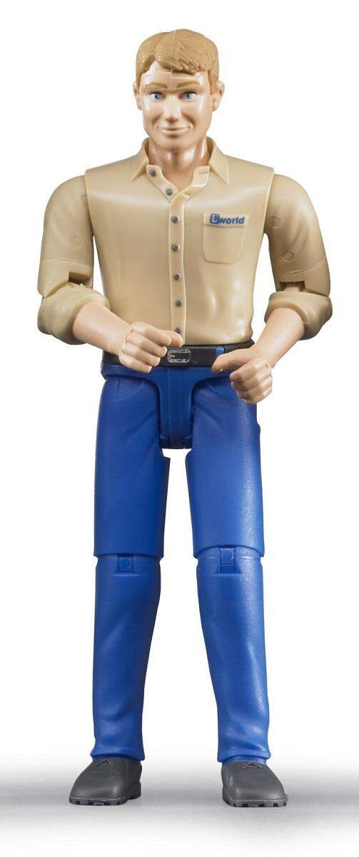 BRUDER® Figur Mann Helle Haut+Hose Blau