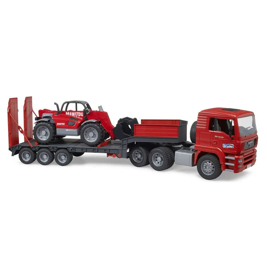 BRUDER® MAN TGA Tieflader mit Manitou Teleskoplader MLT 633
