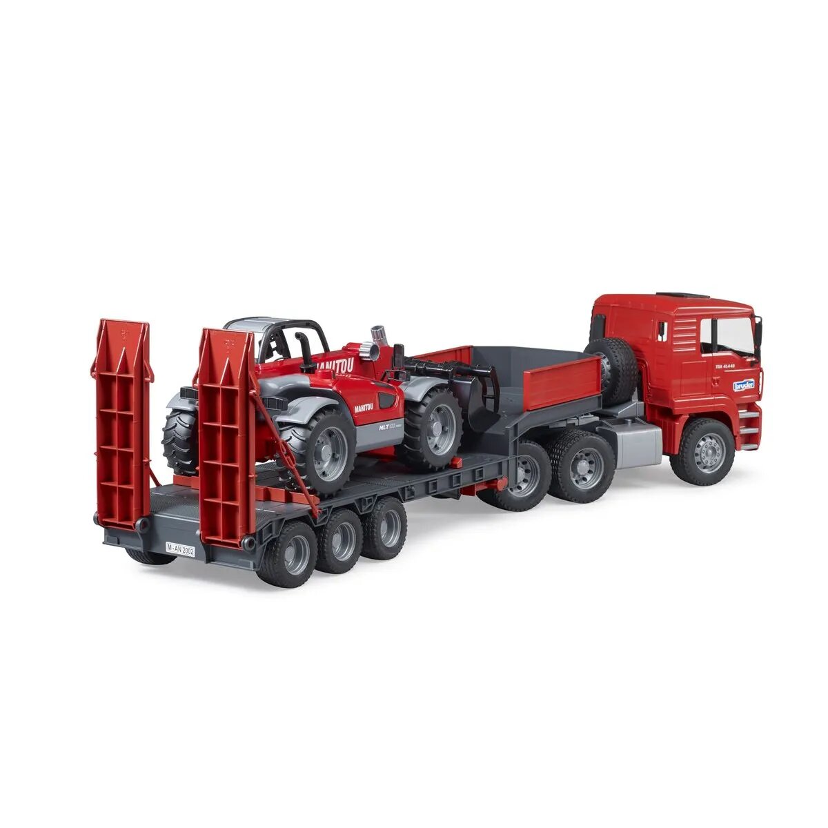 BRUDER® MAN TGA Tieflader mit Manitou Teleskoplader MLT 633