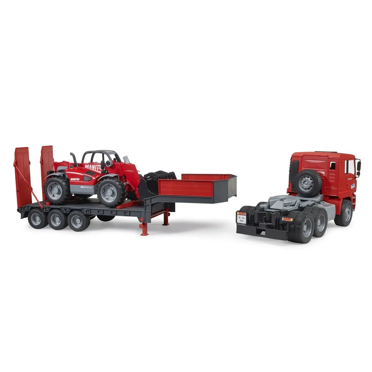 BRUDER® MAN TGA Tieflader mit Manitou Teleskoplader MLT 633