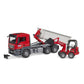 BRUDER® MAN TGS LKW mit Abrollcontainer und Schäffer Hoflader 2630