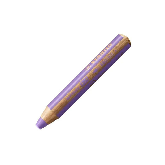 Buntstift, Wasserfarbe & Wachsmalkreide - STABILO woody 3 in 1 - Einzelstift - pastelllila