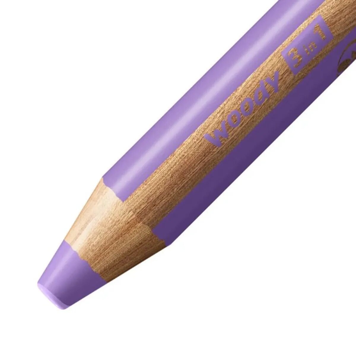 Buntstift, Wasserfarbe & Wachsmalkreide - STABILO woody 3 in 1 - Einzelstift - pastelllila