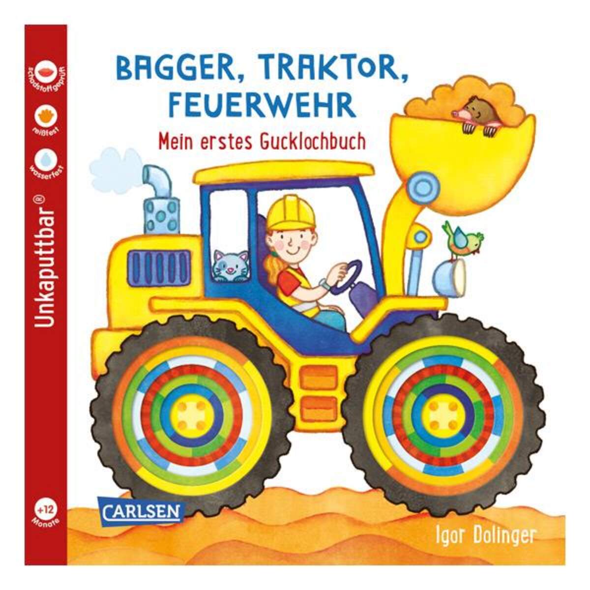 Carlsen Verlag Baby Pixi (unkaputtbar) 115: Bagger, Traktor, Feuerwehr