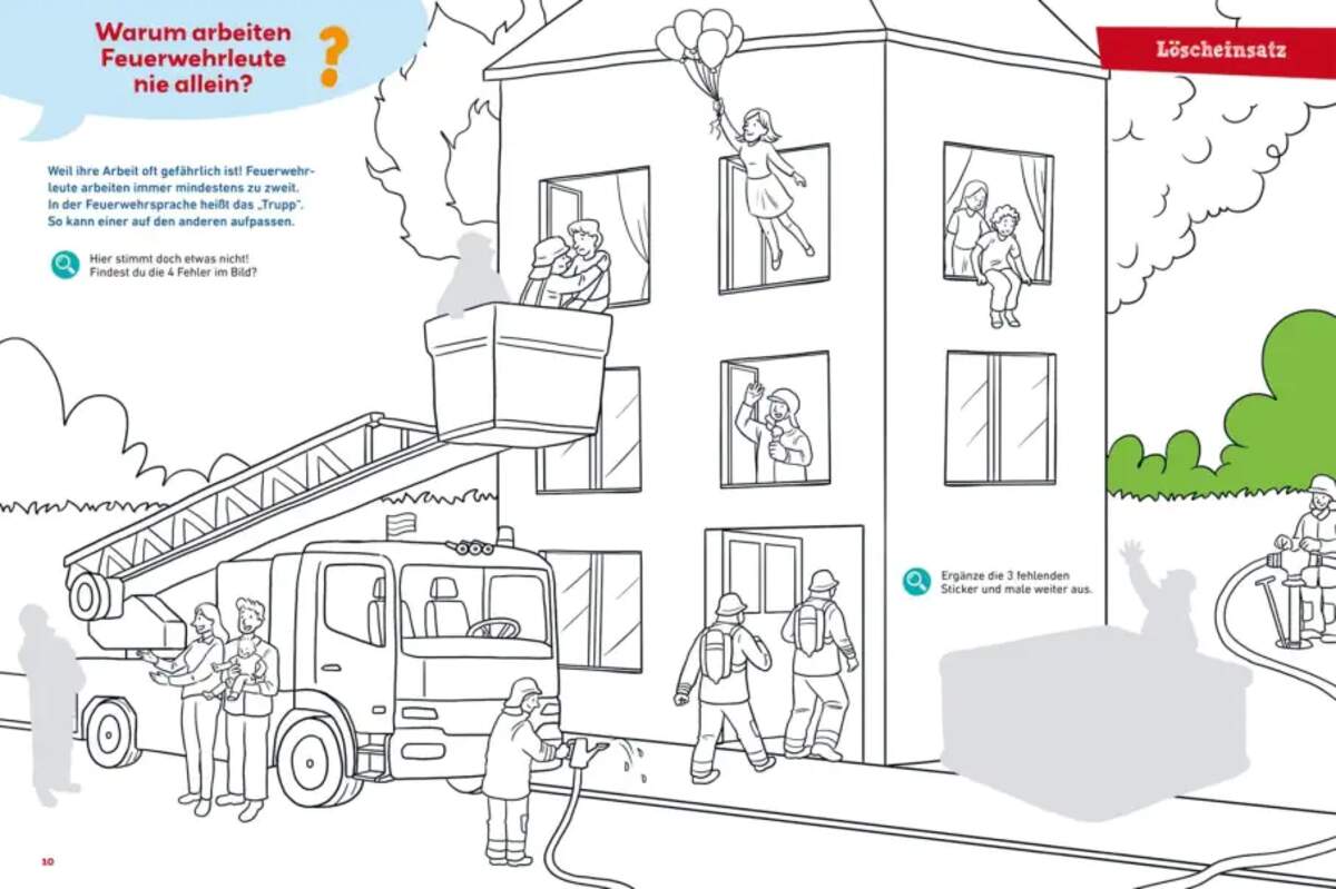 Carlsen Verlag Frag doch mal ... die Maus: Feuerwehr von Petra Klose, Luisa Just