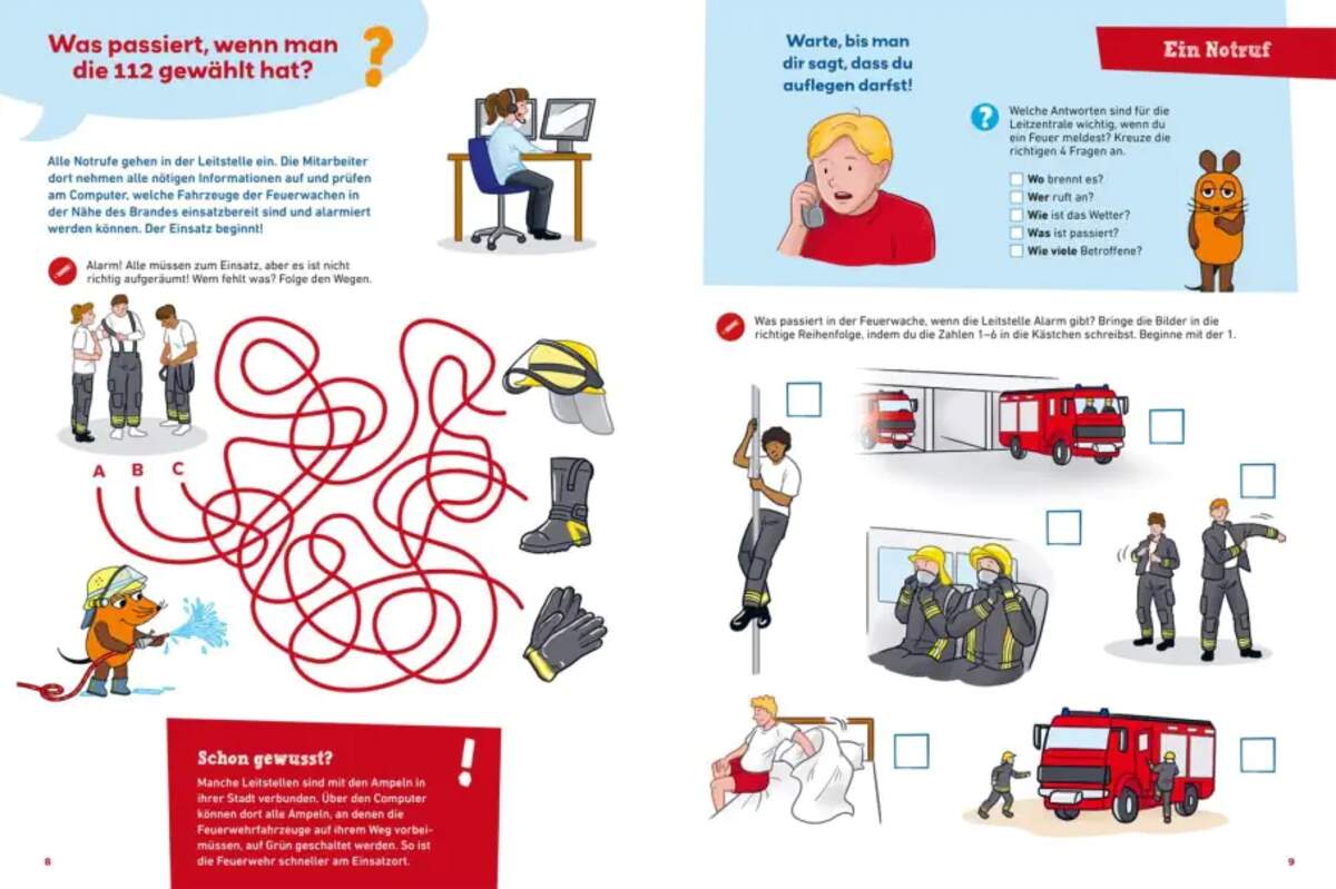 Carlsen Verlag Frag doch mal ... die Maus: Feuerwehr von Petra Klose, Luisa Just