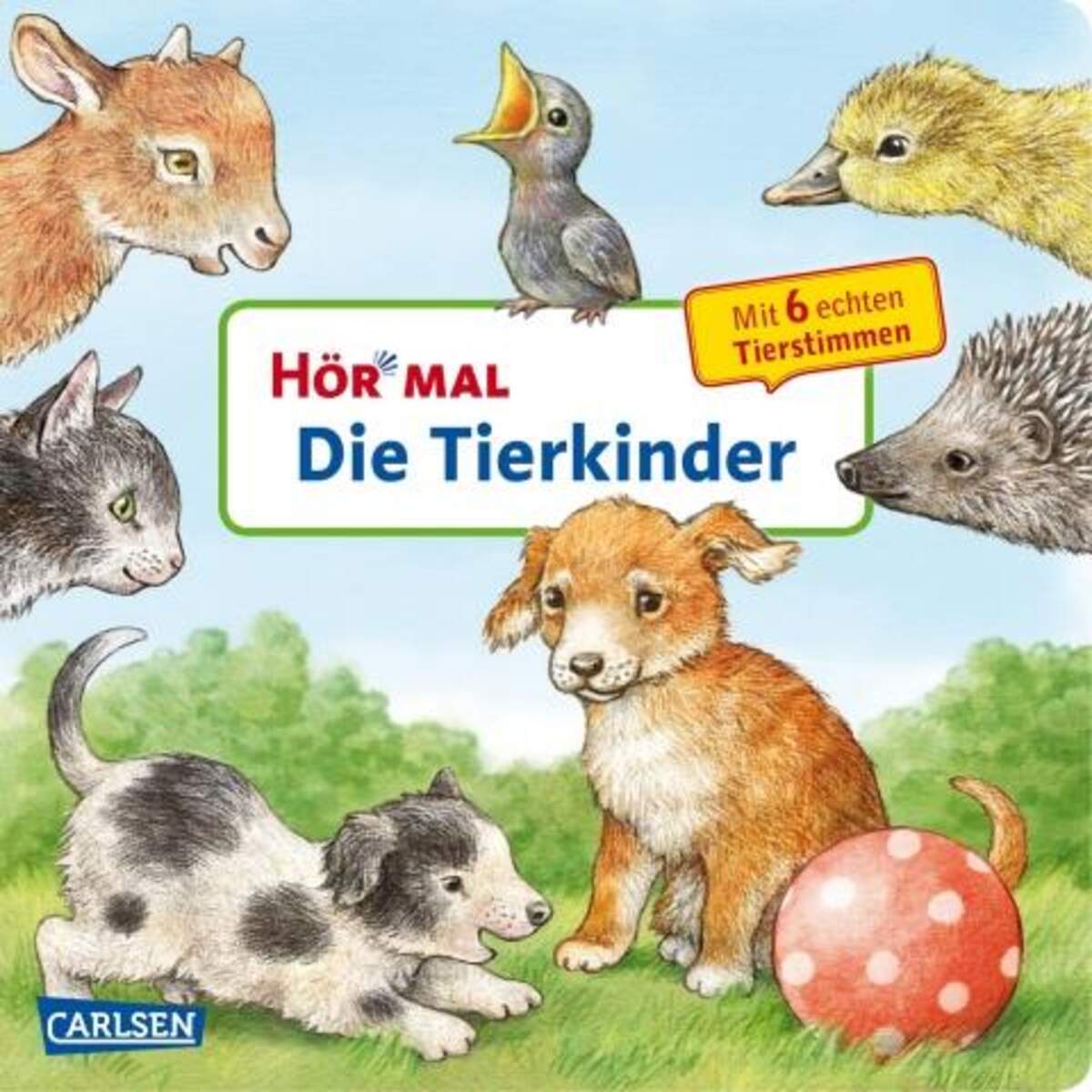 Carlsen Verlag Hör mal - Die Tierkinder, Soundbuch