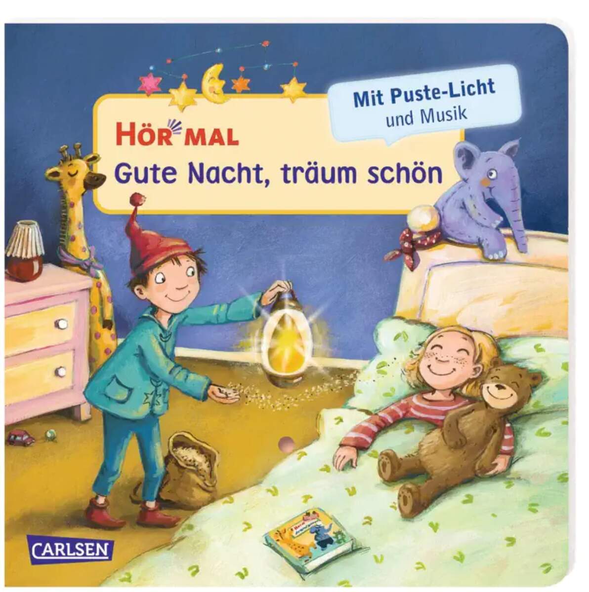 Carlsen Verlag Hör mal (Soundbuch): Mach mit - Pust aus: Gute Nacht, träum schön