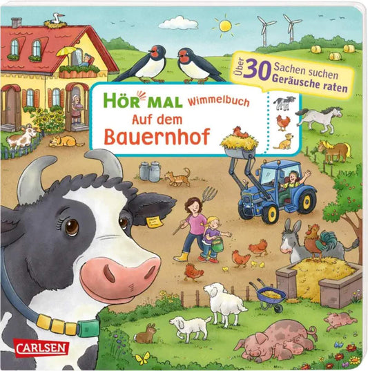 Carlsen Verlag Hör mal (Soundbuch): Wimmelbuch: Auf dem Bauernhof