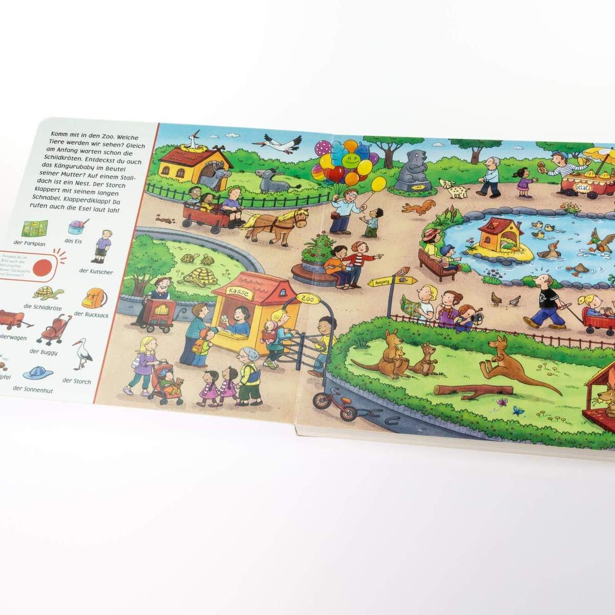 Carlsen Verlag Hör mal (Soundbuch): Wimmelbuch: Im Zoo