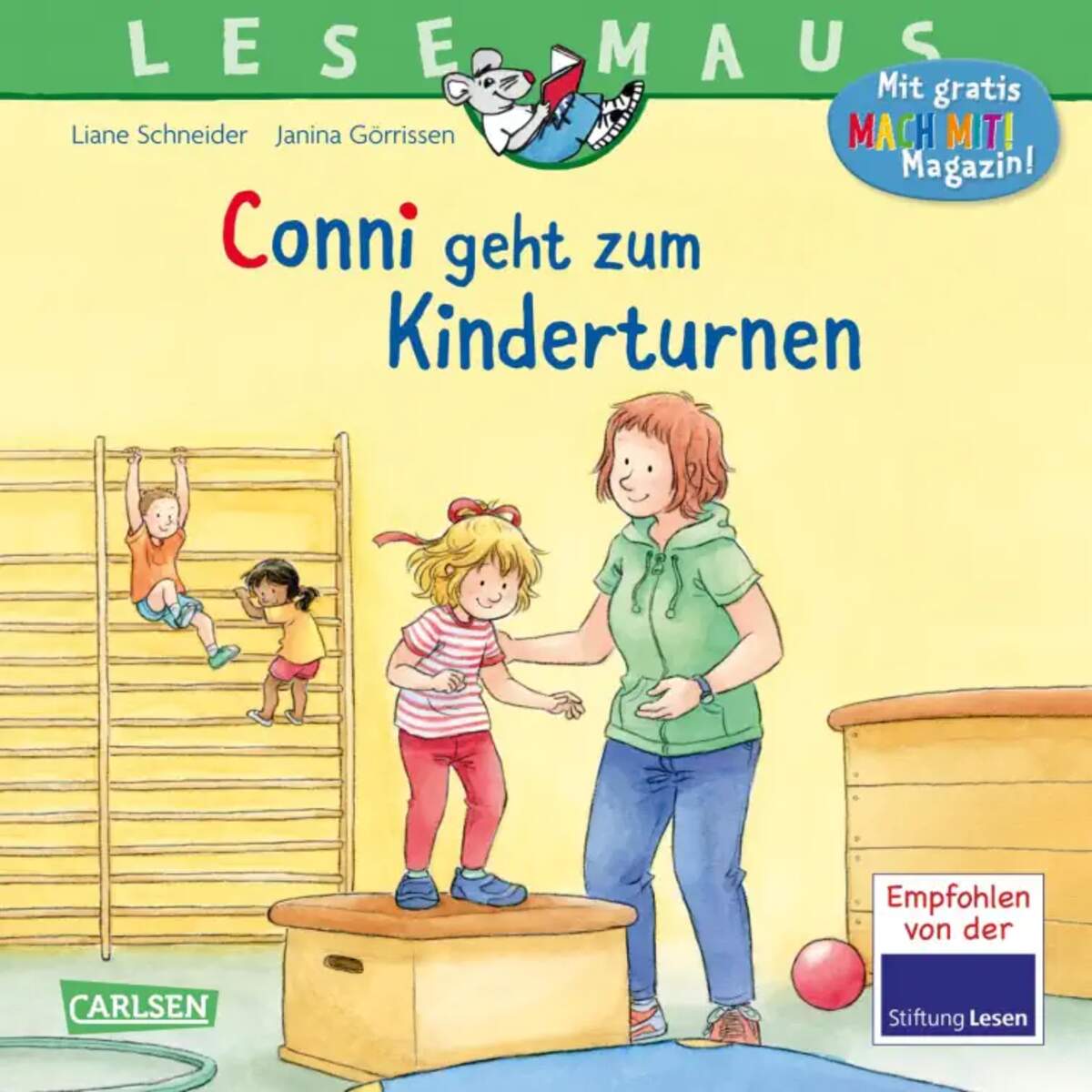 Carlsen Verlag LESEMAUS 114: Conni geht zum Kinderturnen von Liane Schneider, Janina Görrissen