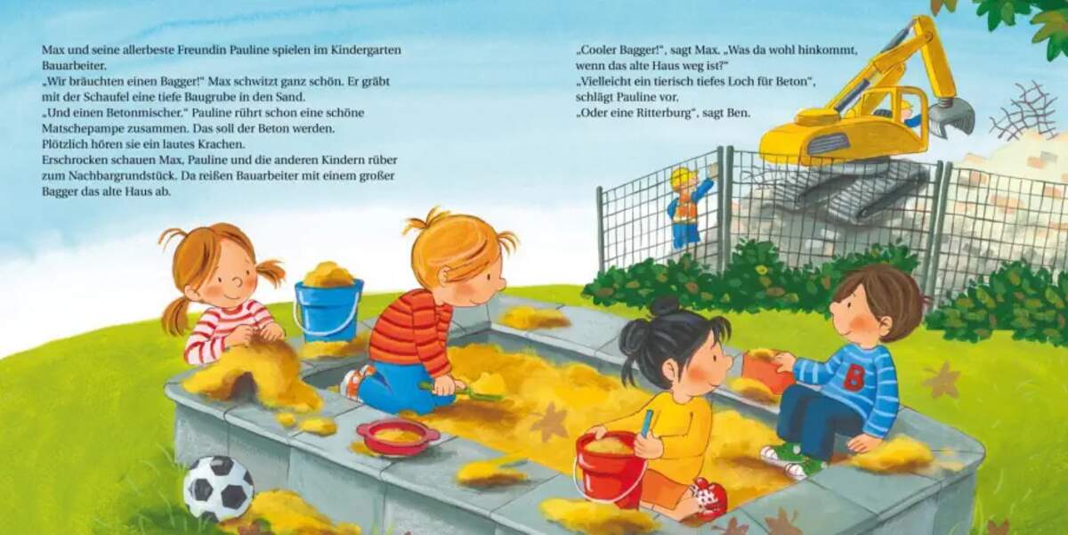 Carlsen Verlag LESEMAUS 12: Max auf der Baustelle von Christian Tielmann, Sabine Kraushaar