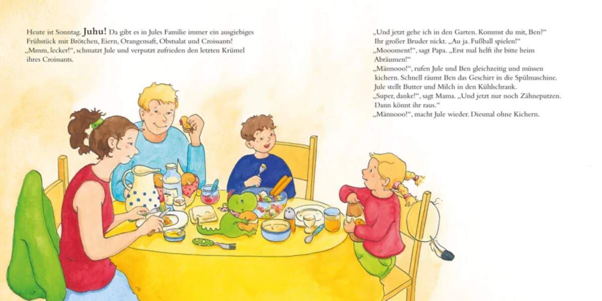 Carlsen Verlag LESEMAUS 138: Jule putzt sich die Zähne – und Mama hilft mit