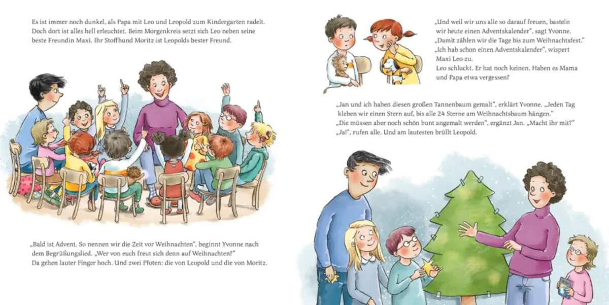 Carlsen Verlag LESEMAUS 163: Leo und Leopold – Weihnachten im Kindergarten