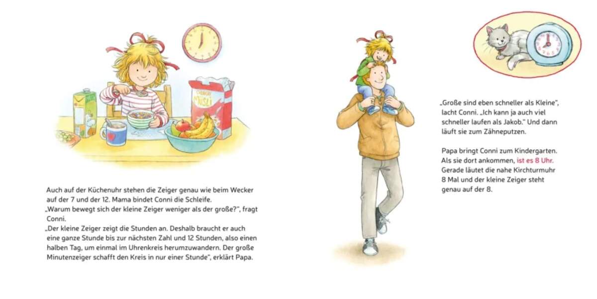 Carlsen Verlag LESEMAUS 190: Conni lernt die Uhrzeit