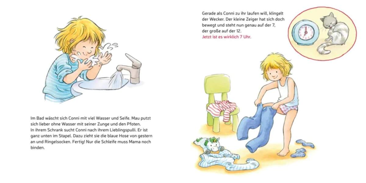 Carlsen Verlag LESEMAUS 190: Conni lernt die Uhrzeit