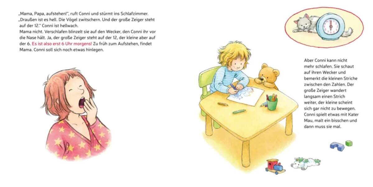 Carlsen Verlag LESEMAUS 190: Conni lernt die Uhrzeit