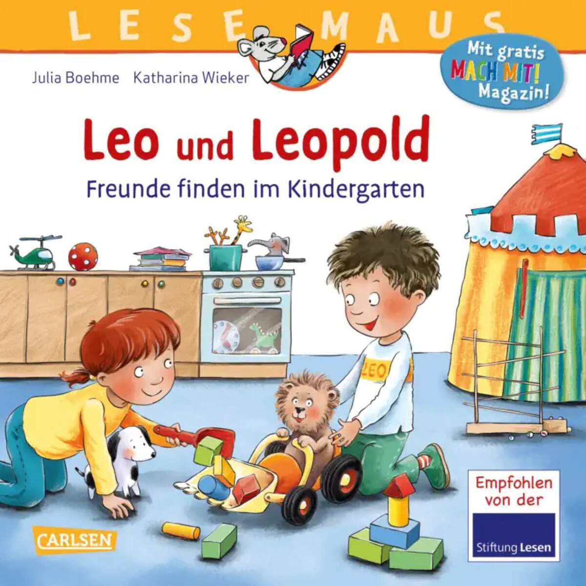 Carlsen Verlag LESEMAUS 194: Leo und Leopold - Freunde finden im Kindergarten