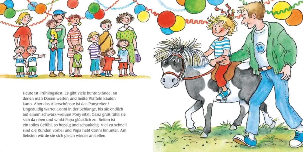 Carlsen Verlag LESEMAUS 206: "Conni lernt reiten" + "Conni macht Musik" Doppelband