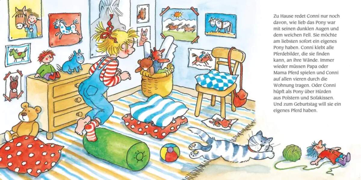 Carlsen Verlag LESEMAUS 206: "Conni lernt reiten" + "Conni macht Musik" Doppelband