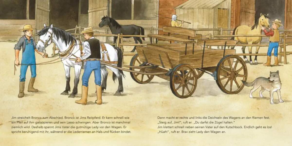 Carlsen Verlag LESEMAUS 91: Ein Tag bei den Cowboys