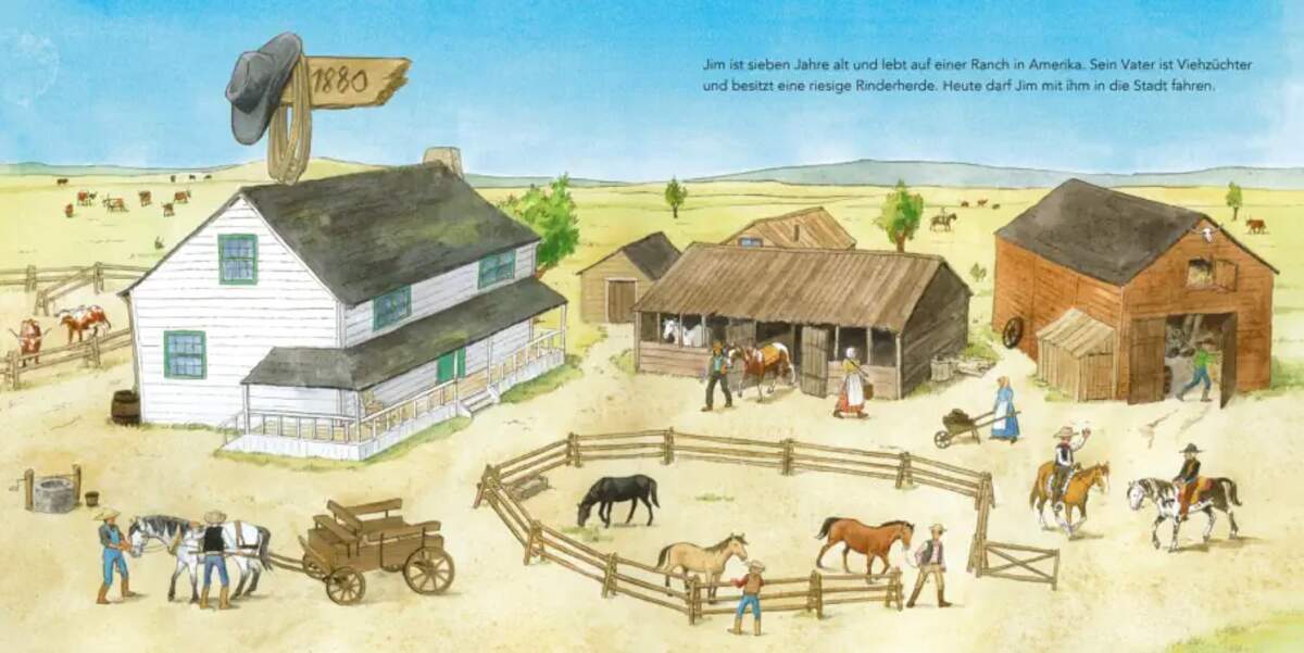 Carlsen Verlag LESEMAUS 91: Ein Tag bei den Cowboys