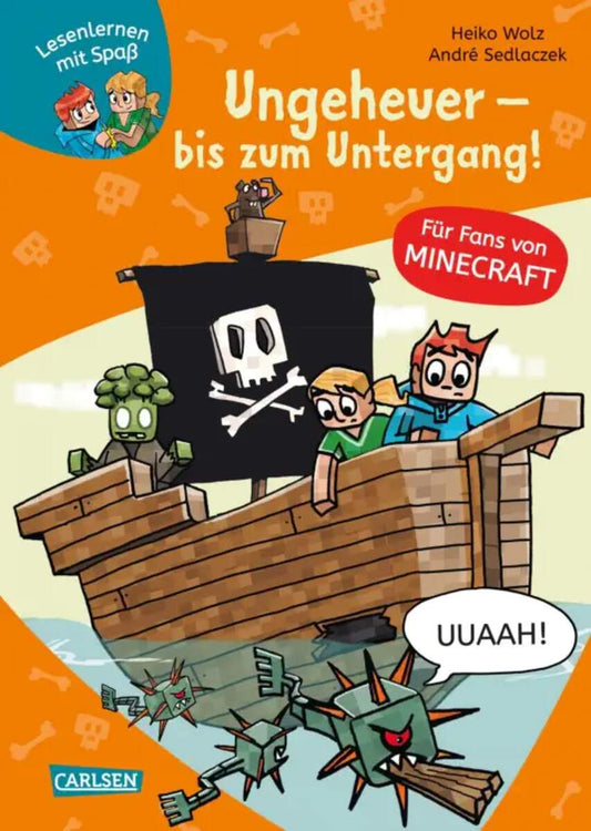 Carlsen Verlag Lesenlernen mit Spaß – Minecraft 4: Ungeheuer – bis zum Untergang!