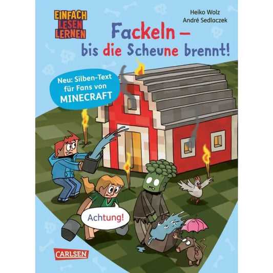 Carlsen Verlag Minecraft Silben-Geschichten: Fackeln – bis die Scheune brennt!