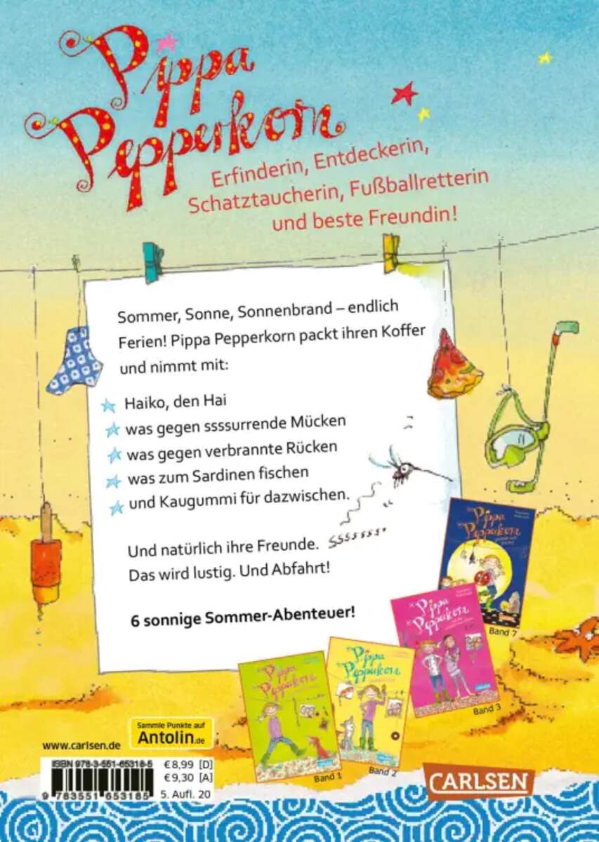 Carlsen Verlag Pippa Pepperkorn 8: Pippa Pepperkorn macht Ferien