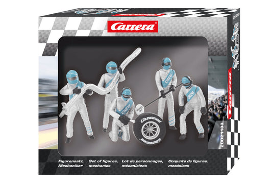 Carrera Digital 124, Digital 132 und EVOLUTION Figurensatz Mechaniker, silber