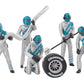 Carrera Digital 124, Digital 132 und EVOLUTION Figurensatz Mechaniker, silber