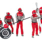 Carrera Digital 124, Digital 132 und EVOLUTION Figurensatz Mechaniker, Carrera Crew rot