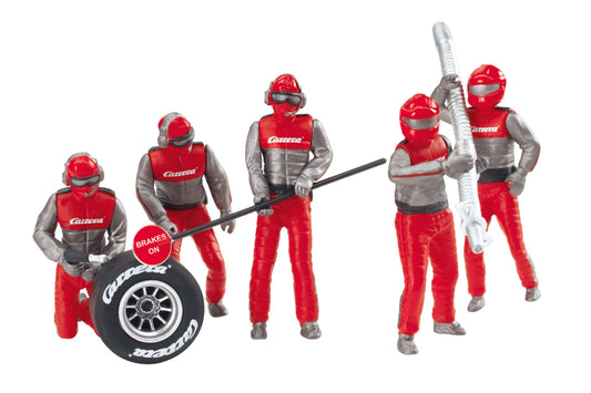 Carrera Digital 124, Digital 132 und EVOLUTION Figurensatz Mechaniker, Carrera Crew rot