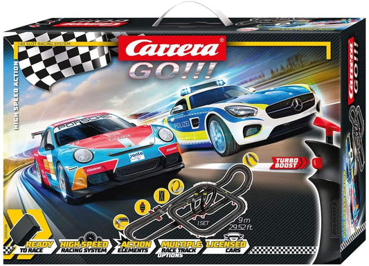 Carrera GO!!! Rennbahn 62538 High Speed Action 9 m Grundpackung