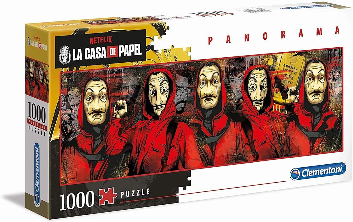 Clementoni 1000 Teile Panorama Netflix - La Casa de Papel