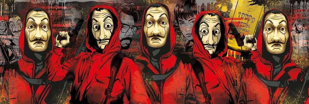 Clementoni 1000 Teile Panorama Netflix - La Casa de Papel