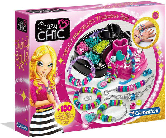 Clementoni Crazy Chic-Trendige Perlenarmbänder