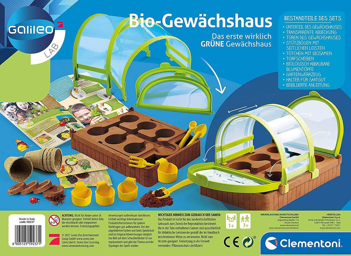Clementoni Galileo Lab Bio Gewächshaus