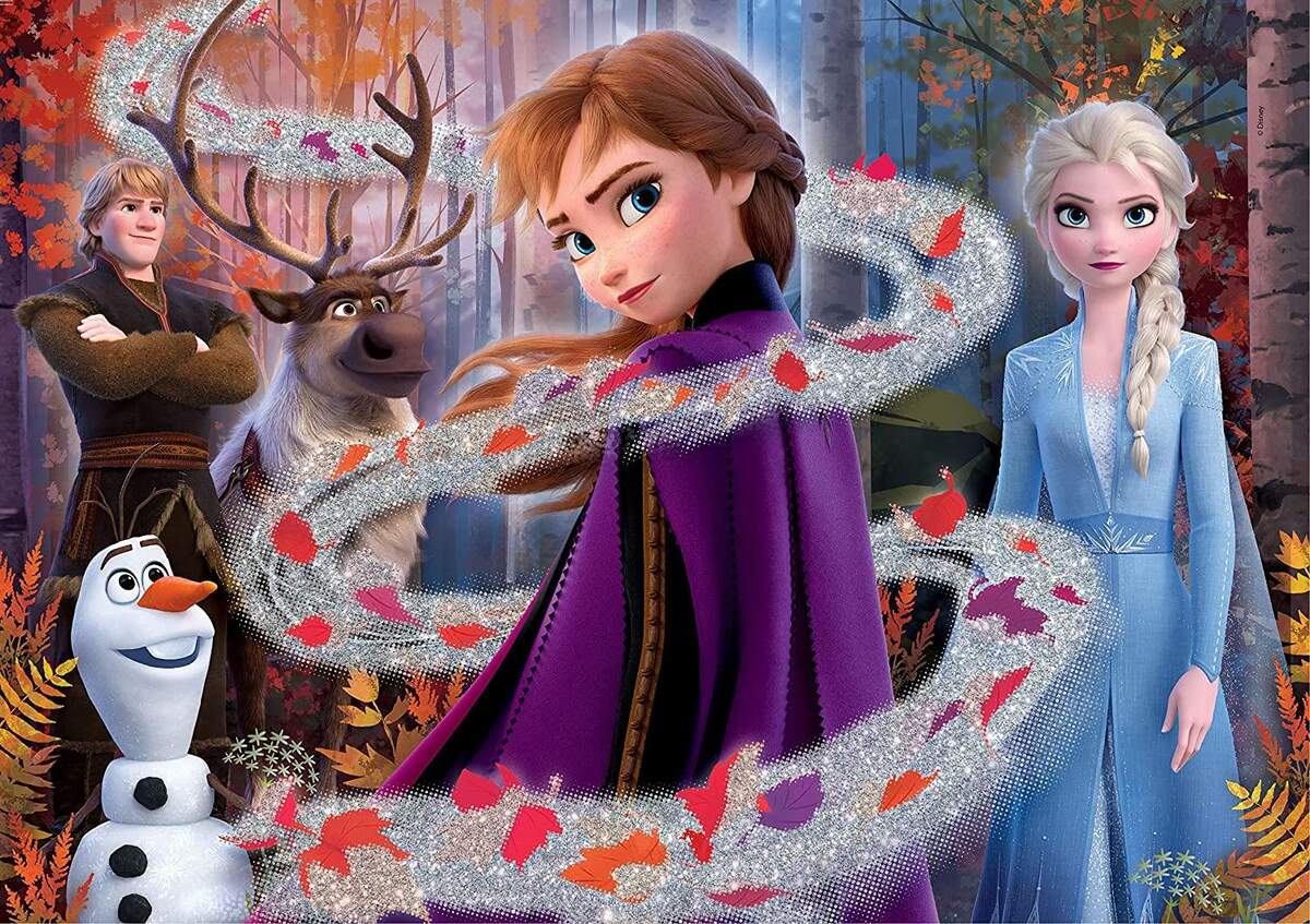 Clementoni Glitter Puzzle - Disneys Frozen 2, 104 Teile