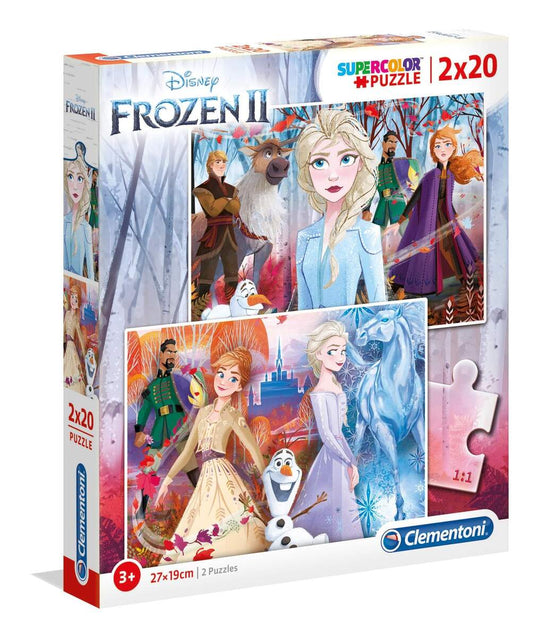 Clementoni Supercolor - Frozen 2, 2 x 20 Teile
