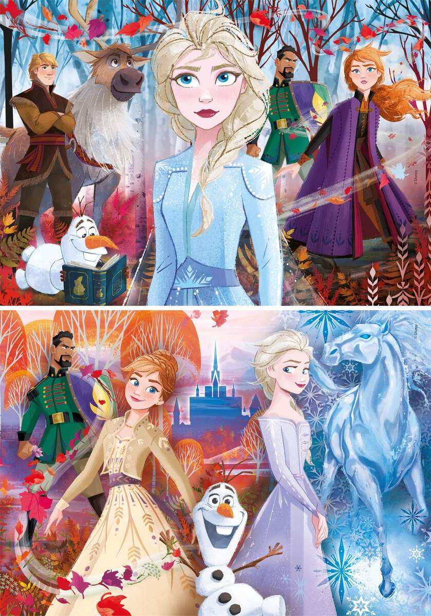 Clementoni Supercolor - Frozen 2, 2 x 20 Teile