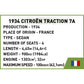 Cobi 2263 Historical Collection - 1934 Citroen Traction 7A