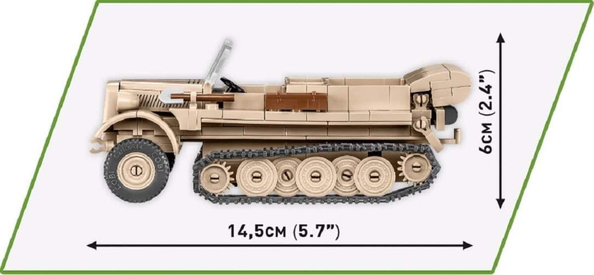 Cobi 2273 Historical Collection - Sd.Kfz 10 Demag D7