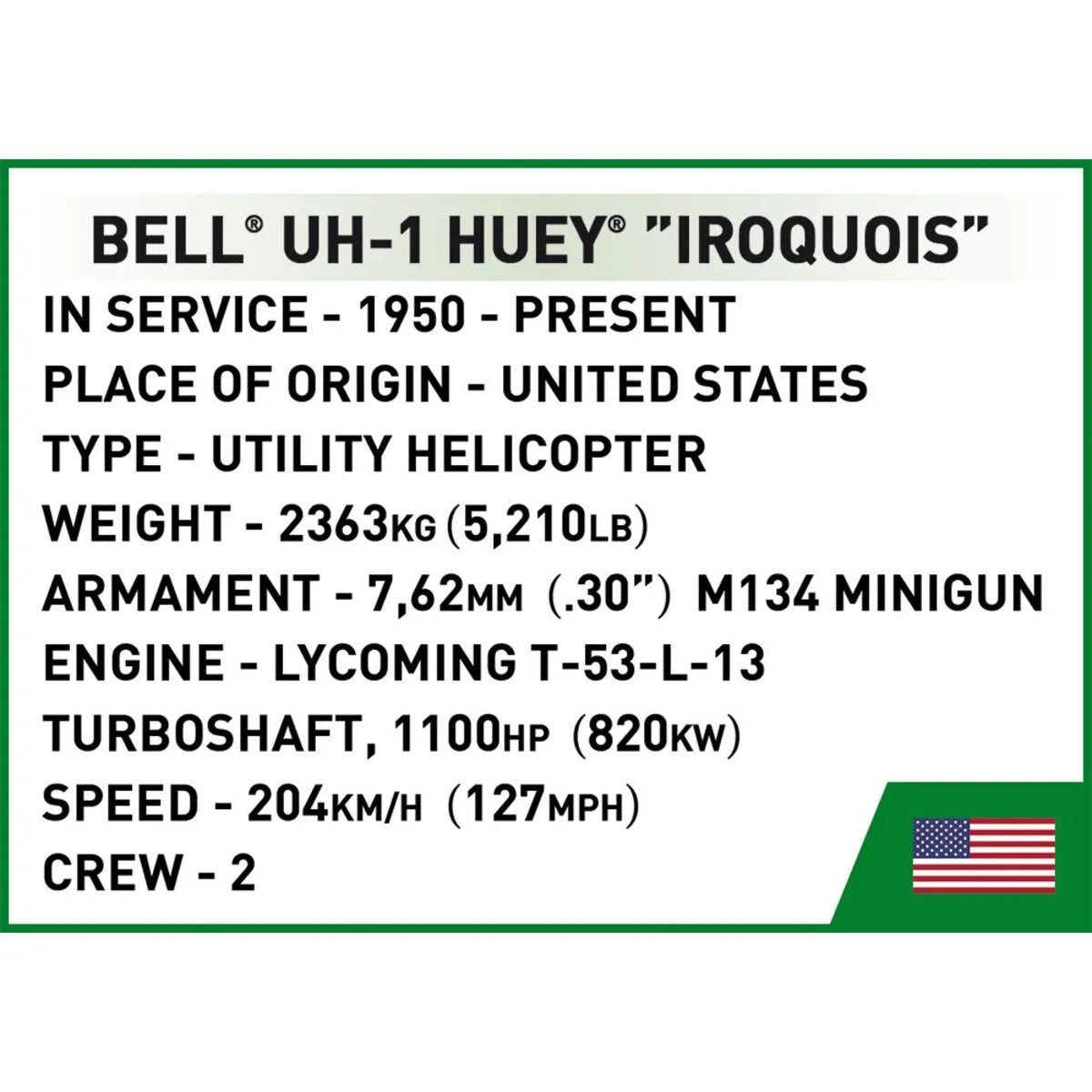 Cobi 2423 Historical Collection - Bell UH-1 Huey Iroquois