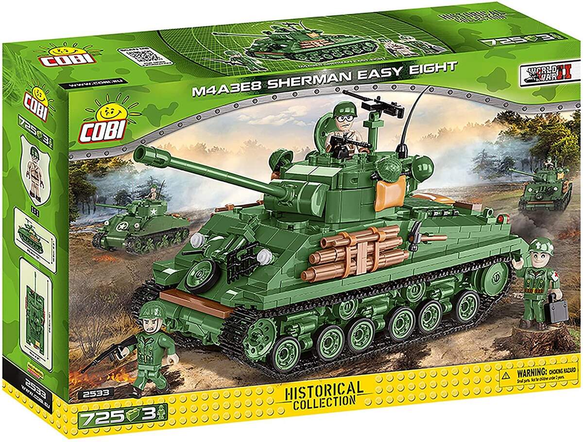 Cobi 2533 Historical Collection Kampfpanzer Sherman (Easy Fight) M4A3E8
