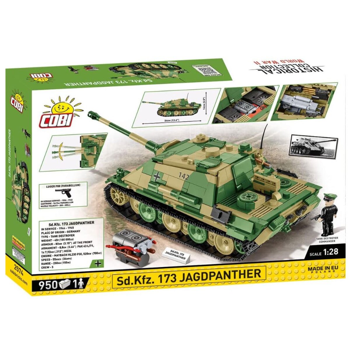 Cobi 2574 Historical Collection - Sd.Kfz.173 Jagdpanther