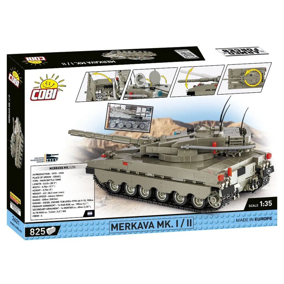 Cobi 2621 Armed Forces - Merkava Mk. 1/2